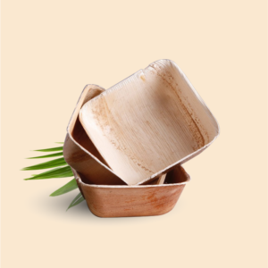 Areca square bowl