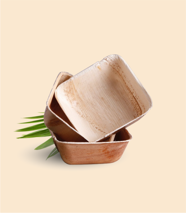 Areca square bowl